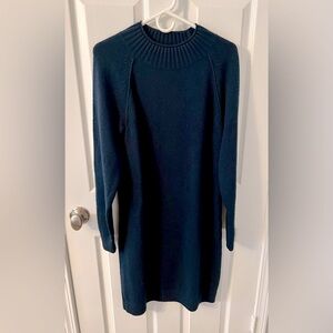 Banana Republic NWT Women’s Cotton Blend Sweater Dress in Navy, Size Large